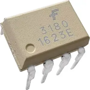 fod3180 2 a peak output current mosfet/igbt gate driver